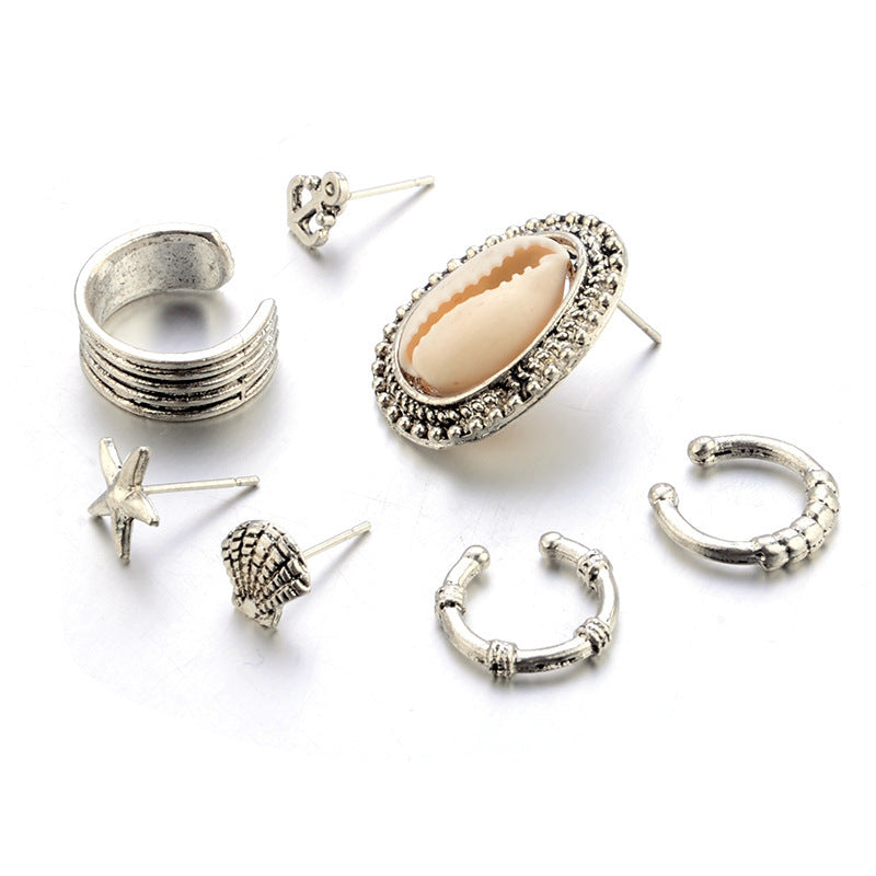 European and American Fashion Bohemian Shell Earrings