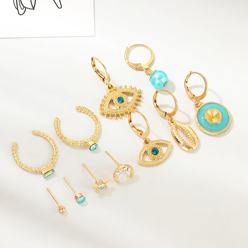 Personalized all-match shell earring set
