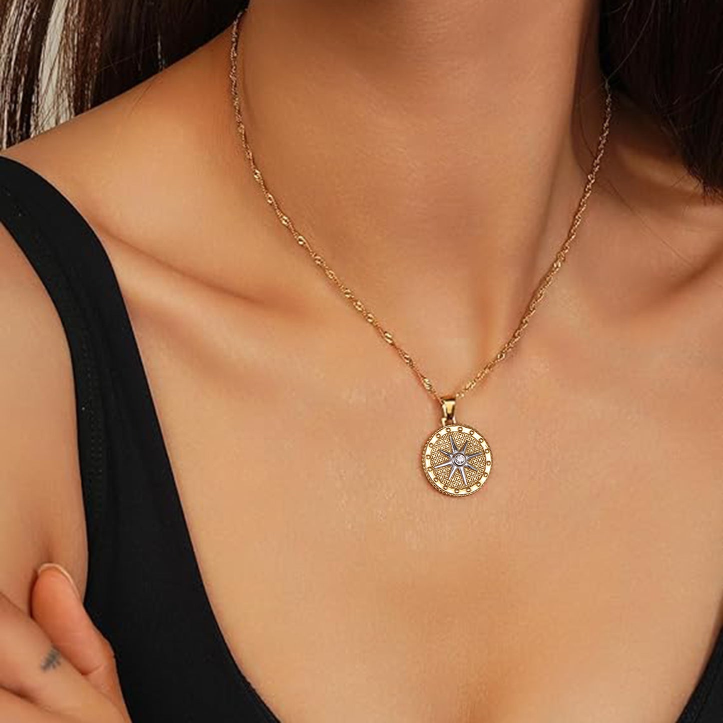 Parker Gold Star Pendant Necklace