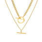 Necklace Double OT Chain Necklace Pendant Necklace