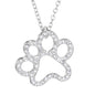 WISH Explosion Fashion Creative Love Dog Claw Pendant Necklace Foreign Trade New Metal Jewelry Wholesale
