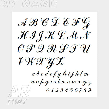 Stainless Steel English Name Necklace, Personalized DIY Fashion Necklace