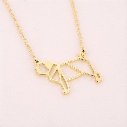 European And American Jewelry Creative Fashion Cute Dog Hollow Necklace Pendant