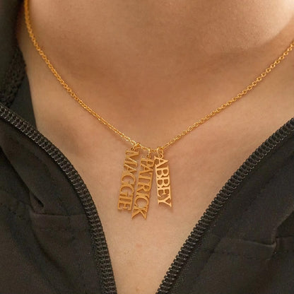 Stainless Steel English Name Necklace, Personalized DIY Fashion Necklace