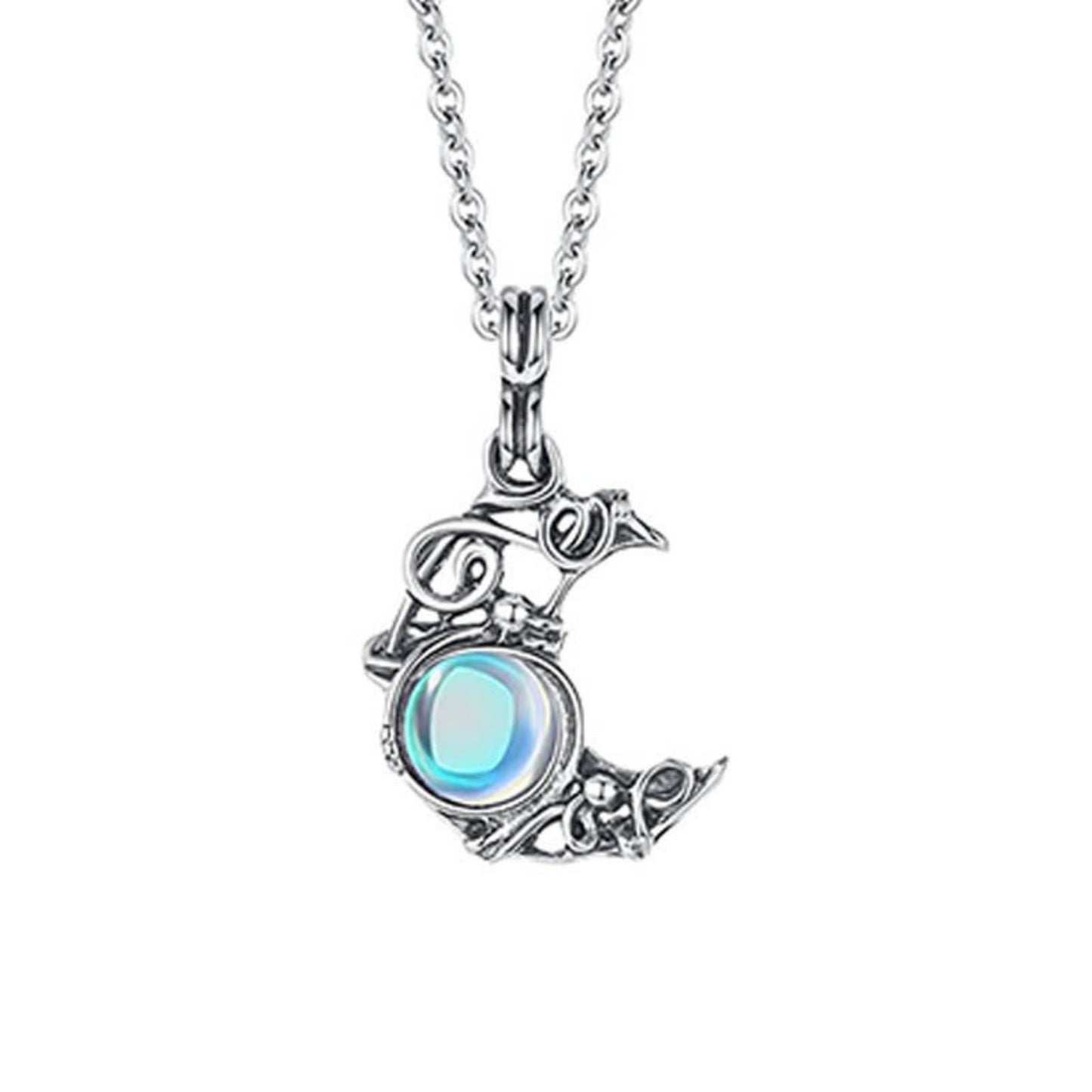 Moonlight Stone Threaded Pendant Set