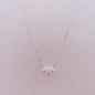 Fashion Jewelry Minimalist Shining Flower Petal Necklace For Women Girls Lotus Flower Pendant Necklace Female Party Anniversary Jewelry Gift