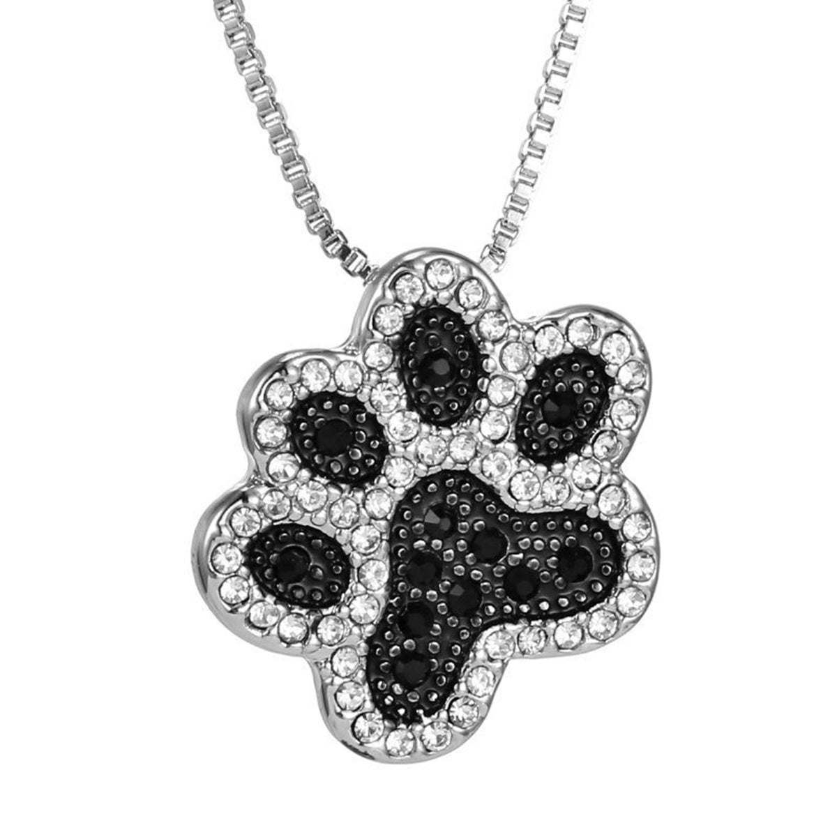 WISH Explosion Fashion Creative Love Dog Claw Pendant Necklace Foreign Trade New Metal Jewelry Wholesale