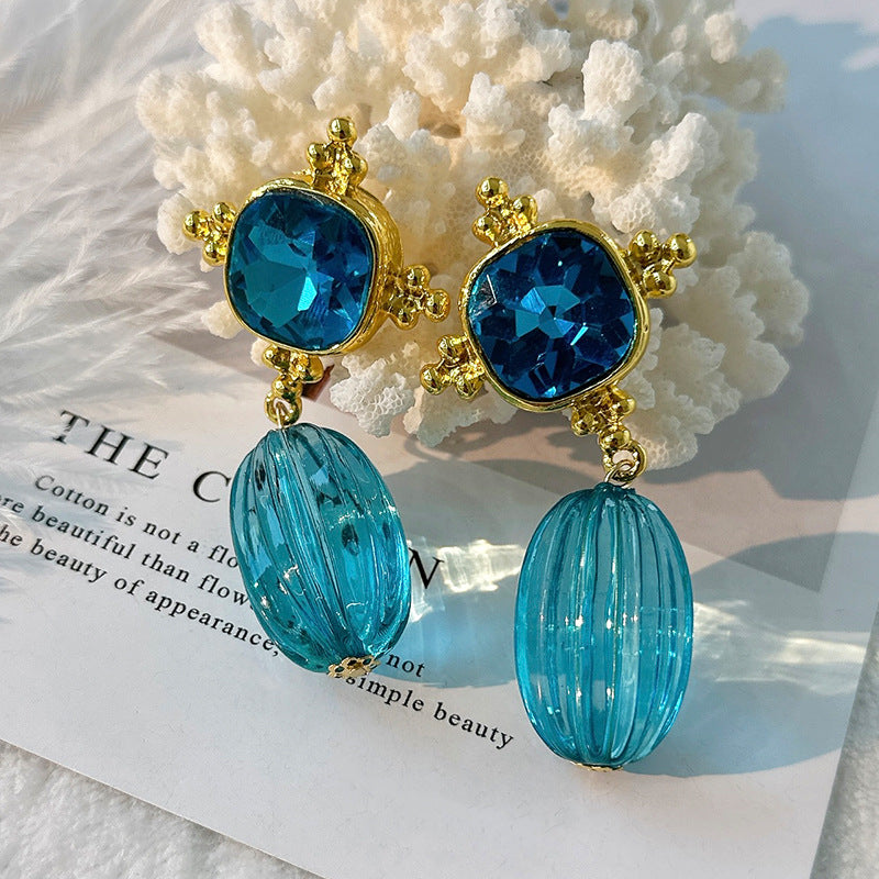 Real Gold Matte Gold Chinese Style Earrings