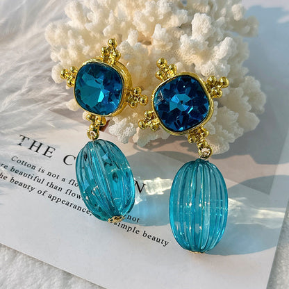 Real Gold Matte Gold Chinese Style Earrings