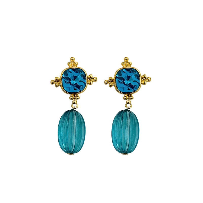 Real Gold Matte Gold Chinese Style Earrings