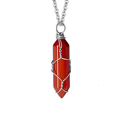 Moonlight Stone Threaded Pendant Set