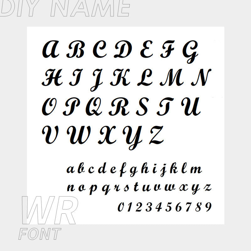 Stainless Steel English Name Necklace, Personalized DIY Fashion Necklace