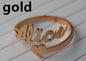 Adjustable Custom Name Stainless Steel Custom Ring