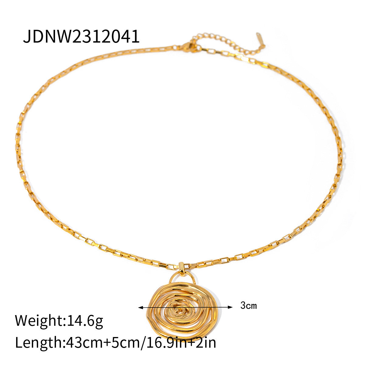 18K Gold Stainless Steel Golden Thread Hoop Earrings