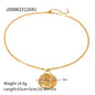 18K Gold Stainless Steel Golden Thread Hoop Earrings