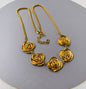 18K Gold Stainless Steel Golden Thread Hoop Earrings