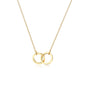 Stainless Steel O-chain Circular Engraved Necklace Simple And Versatile